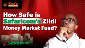 Picture of a man wondering if Safaricom's Ziidi Money Market fund is safe for investing.